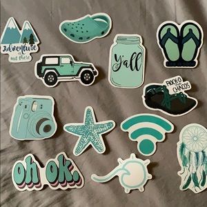 Teal Stickers